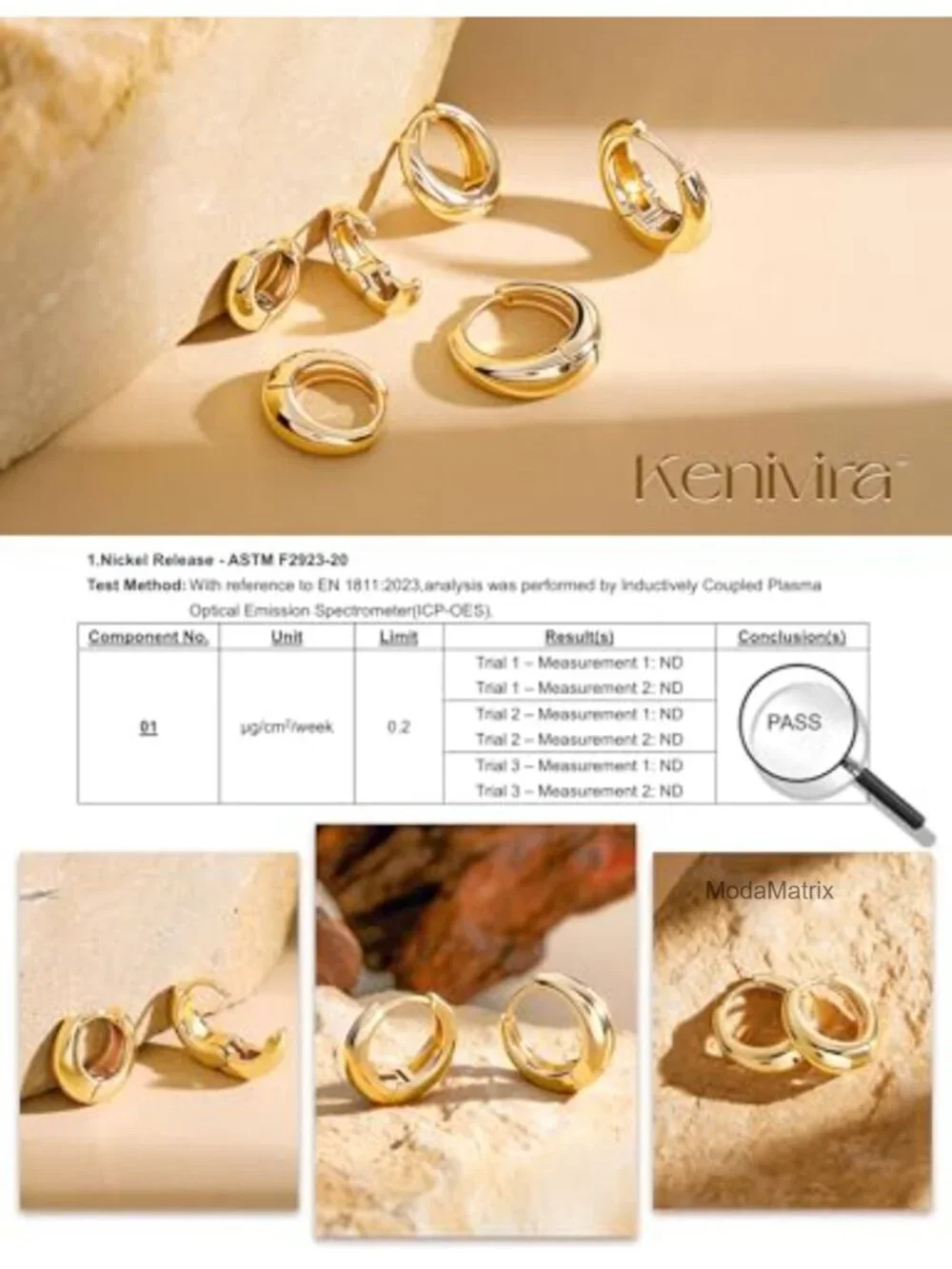 14k Gold Plated Huggie Hoop Earrings for Women - Hypoallergenic Non-Tarnish Set